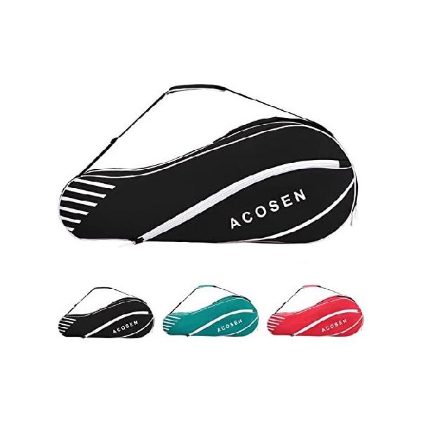 ACOSEN Tennis Bag 3 Racquet - Lightweight Tennis Bags for Women and Men, Tennis Racquet Cover Bag with Protective Pad for Professional or Beginner Ten