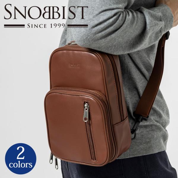 SNOBBIST スノビスト シープスキン ボディバッグ 羊革 軽量 メンズ