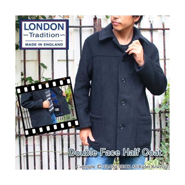 LONDON ＴＲＡＤＩＴＩＯＮ ロンドントラディッション 英国製ダッフル地のハーフコート