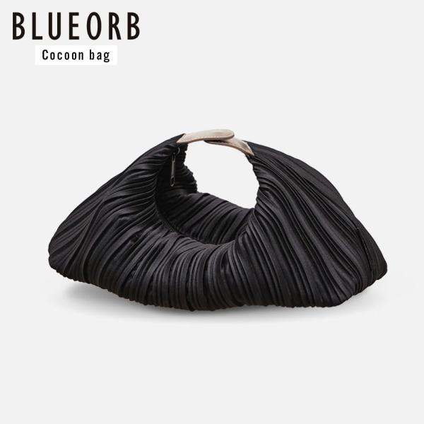 Cocoon bag Beyond Black ハンドバッグ トートバッグ ミニトート プリーツバッグ レディース 韓国ファッション BLUEORB/ブルーオーブ