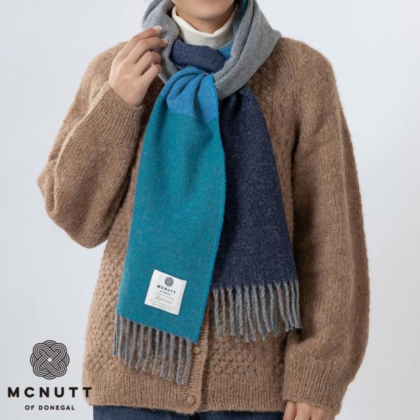 MCNUTT マフラー ウール BOX付き レディース メンズ アイルランド MCNUTT OF DONEGAL/マクナット・オブ・ドネガル送料無料