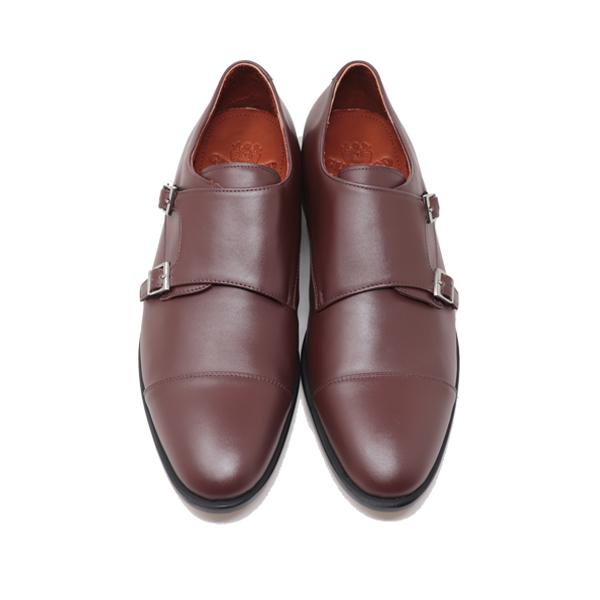 GLENFORD 本革 ダブル モンクストラップ ビジネスシューズ マッケイ
