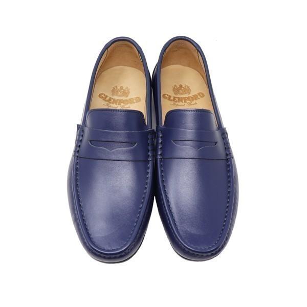 GLENFORD 本革 ハンドメイド ローファー スリッポン GLENFORD 本革 ハンドメイド ローファー スリッポン