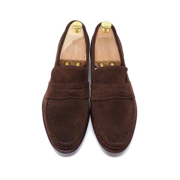 GLENFORD 本革 スエード ローファー ハンドソーン ウェルテッド グッドイヤー ビジネスシューズ 男性用 靴 レザーソール ブラウン S706  :p03aq8n691:GLENFORD JAPAN - 通販 - Yahoo!ショッピング