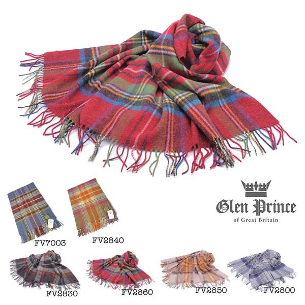 Glen Prince（グレンプリンス） ウール100% タータンチェック ストール