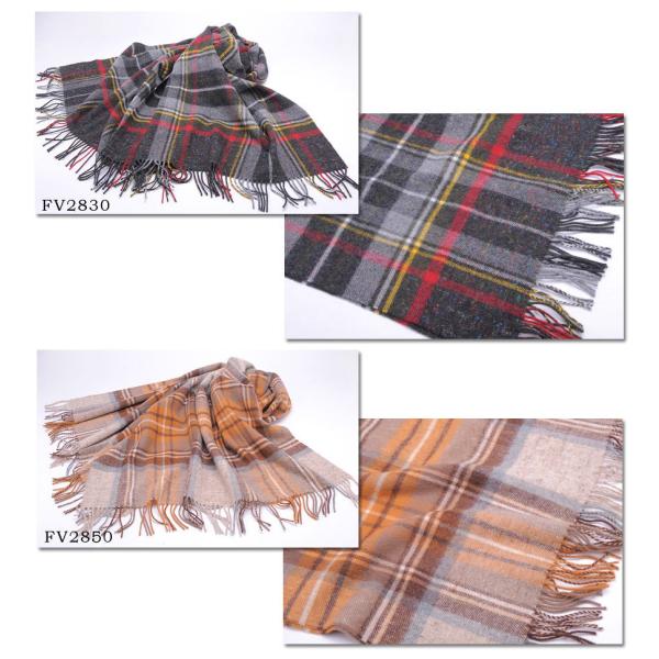 Glen Prince（グレンプリンス） ウール100% タータンチェック ストール