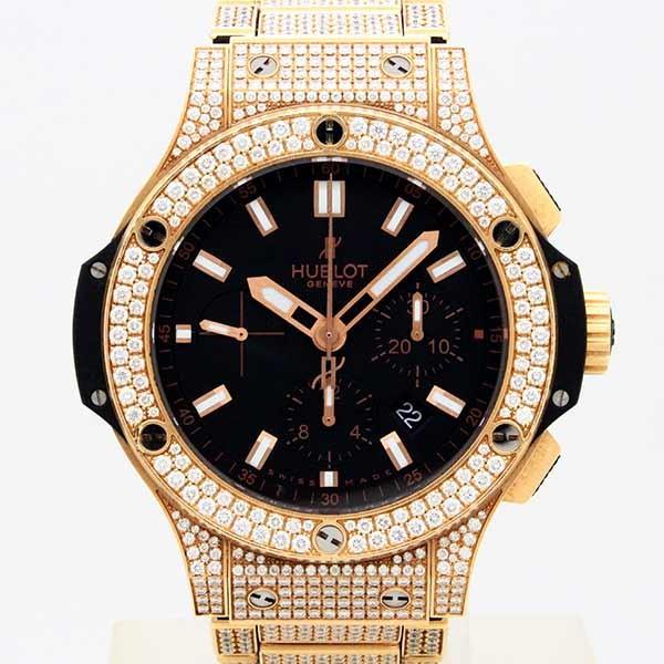 ウブロ（HUBLOT）ビッグバン ゴールド ブレスレット フルパヴェ301.PX 