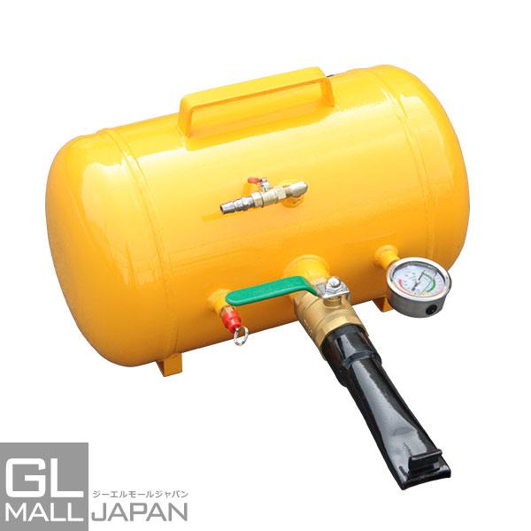 エアービードブースター 20L オイルゲージ付き 安全弁付 空気入 引っ張りタイヤ 組み付け 空気入れ 普通車 4WD バス トラック タンク ツール 工具
