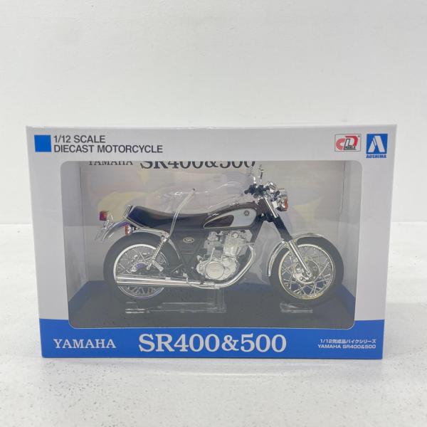 中古】 1/12 YAMAHA SR400&500 グリタリングブラック 完成品バイク