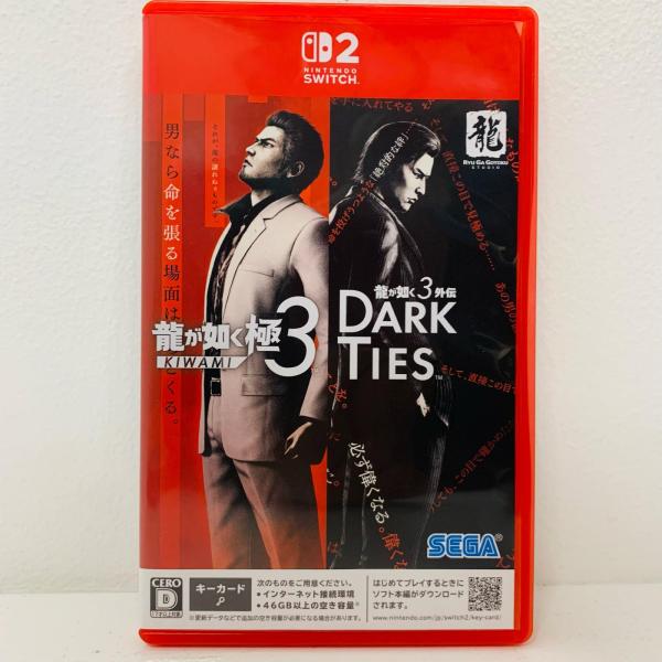 【中古】 ゲームソフト 龍が如く 極3・龍が如く3外伝 Dark T AA59A Nintendo Switch2 アクションＡＤＶ【代金引換不可・日時指定不可】【ポスト投函】