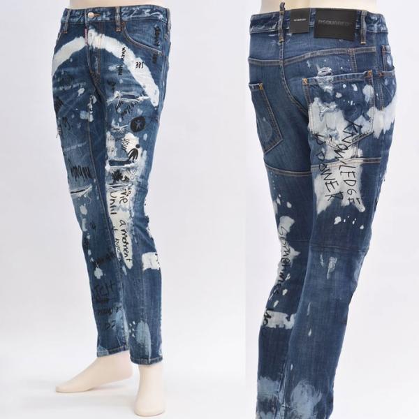 最新作 ディースクエアード Dsquared2 グラフィティプリント バイカー ジーンズ S74lb0245 S 470 Tidy Biker ティディ デニム 17 18年 秋冬 新作 Buyee Buyee บร การต วกลางจากญ ป น ซ อจากประเทศญ ป น