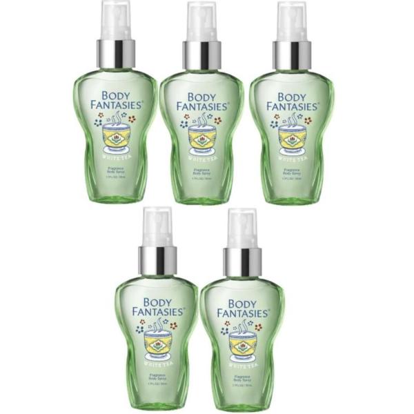 BODY FANTASIES ボディファンタジー ボディスプレー ホワイトティー 50ml×5本セット