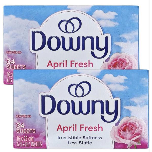 ダウニー Downy 乾燥機用 シート 柔軟剤 エイプリルフレッシュ 静電気を防ぎ驚きの柔らか仕上げ 34枚入×2個 P＆G