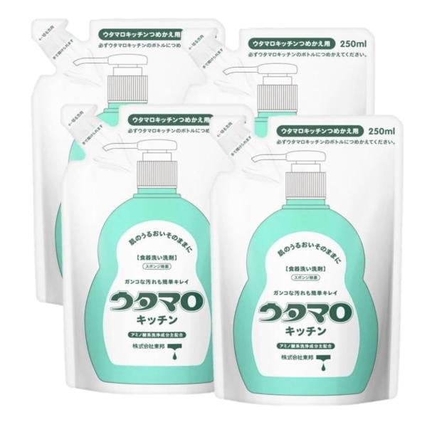 東邦 ウタマロキッチン 食器用洗剤 詰替 250ml 4個セット