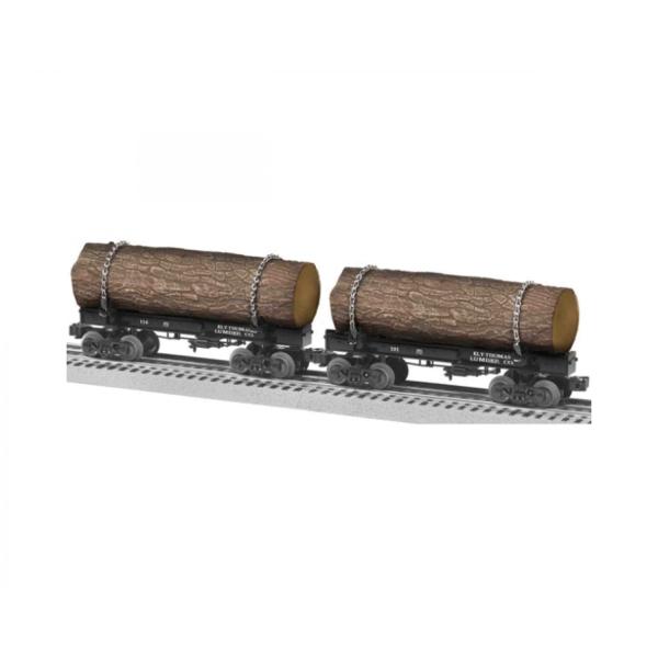 LIONEL TRAINS(CIlgC) OQ[W Ely Thomas Skeleton Log Car 2 Pack A 1926540