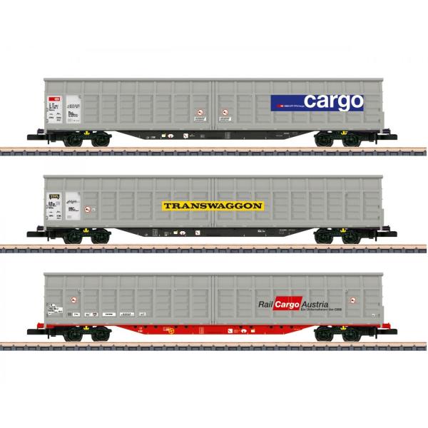 Marklin(N) Z Sliding Wall Boxcar Set 82418