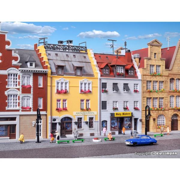 Kibri(Lu) N City houses in 1900, 2 pieces 37163