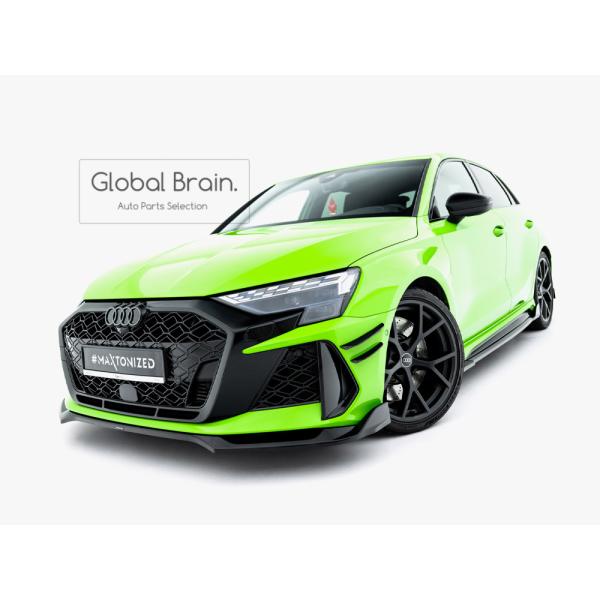 アウディ RS3 8Y 後期 スポーツバック フロント リップ スポイラー V2