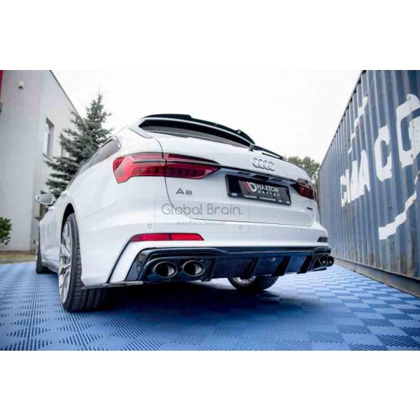 アウディ A5 ガルビノ リップスポイラー デュフューザー マフラーカッタ 美品 Audi（アウディ） A6 C8 Sライン アバント リア ディフューザー+