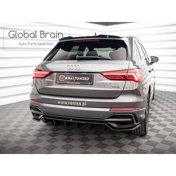 ☆送料込☆ほぼ未使用☆マクストン リアバランス カーボンルック アウディ S3 Audi アウディ Q3 F3 Sライン リア ルーフ スポイラー : Global