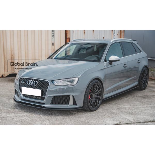 アウディ RS3 8V 前期 スポーツバック フロント リップ スプリッター