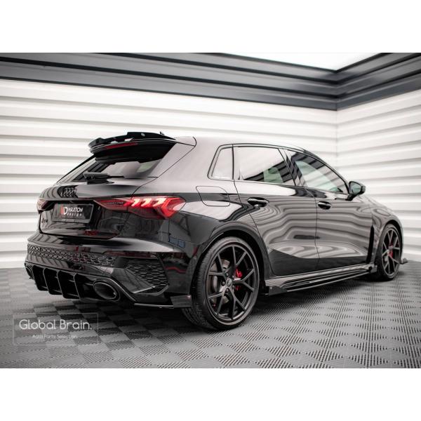 Audi アウディ RS3 8Y スポーツバック リア サイド スプリッタ―+