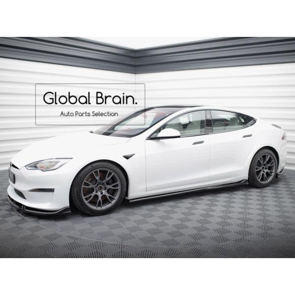 2023- テスラ モデルS プラッド サイド スカート カバー スポイラー V1