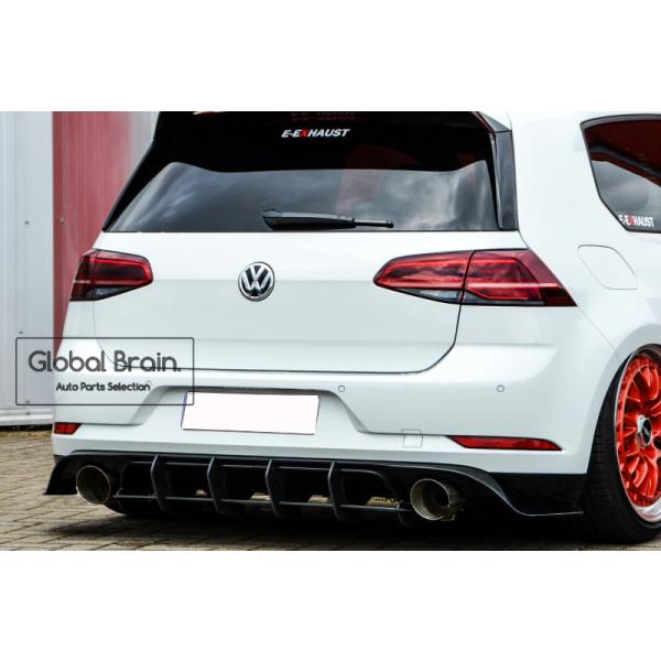 フォルクスワーゲン ゴルフ 7.5 GTI TCR リア バンパー ディフューザー