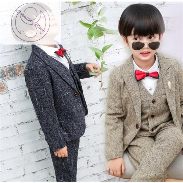 子供スーツ 男の子 5点セット ジャケット ベスト ズボン シャツ リボン 卒業式 入園式 子供服 発表会 男の子スーツ セットアップ フォーマルスーツ Morenotafurt Com