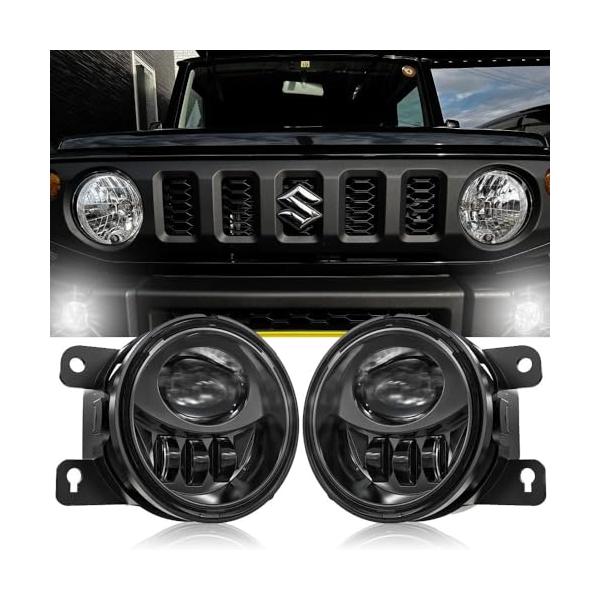 カラー：ブラックサイズ：ジムニーシエラ フォグランプ対応車種：フォグランプがジムニーJB23W/JB64/JB43W/JB74/FJ ジムニーシエラ SX4 2006-2014/アルト/スイフトMZ EZ 2005-2015/ Grand ...