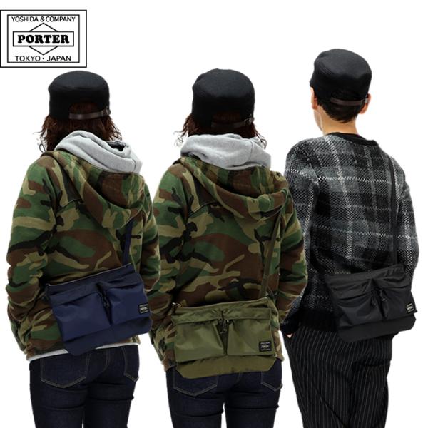 PORTER カモフラージュショルダーバッグ 吉田カバン、PORTERからカモフラージュ柄2WAYショルダーバッグ