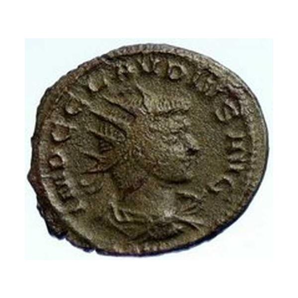 CLAUDIUS II Gothicus 本物の古代アンティオキア古いローマのコイン FELICITAS i103814