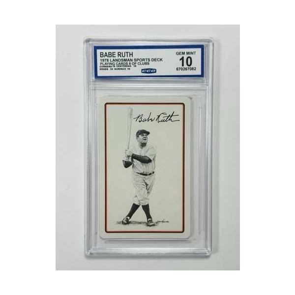 1978年 Landsman スポーツデッキ Babe Ruth プレイカード 8 クラブ ccg 10-