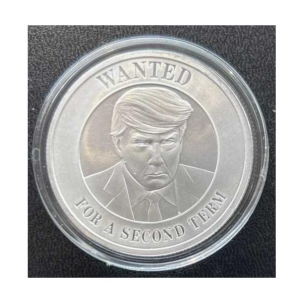 *新商品* 1オンス銀貨「トランプ氏、2期目当選を希望」マグショット入りカプセル