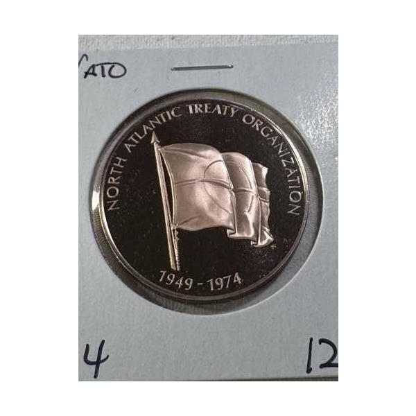 1974年 北大西洋条約機構 ブロンズメダル フランクリン造幣局-