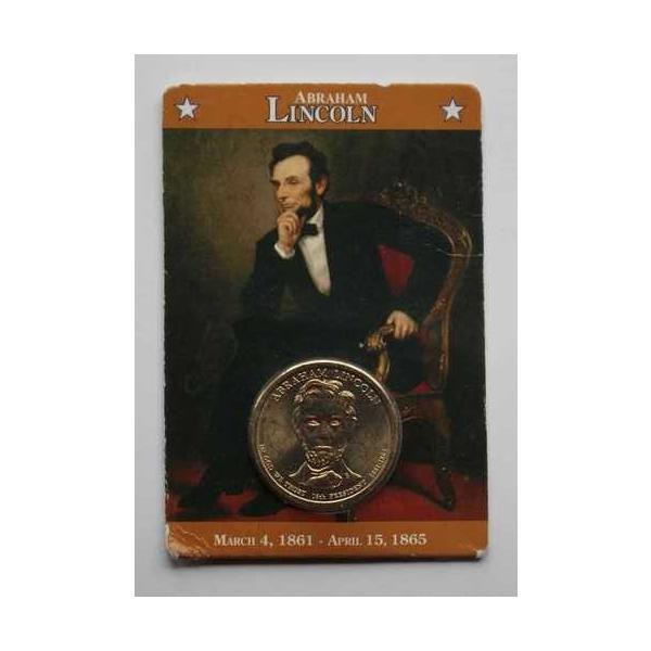2010年 アブラハム・リンカーン 第16代大統領 1ドル硬貨 カード入り 「正直者のエイブ」
