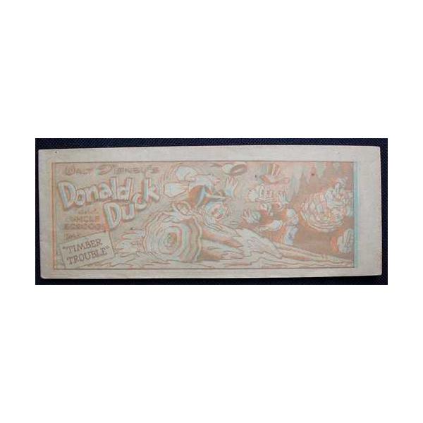 1954 Donald duck &amp; uncle scrooge timber trouble 3-dミニコミック-cheerios-