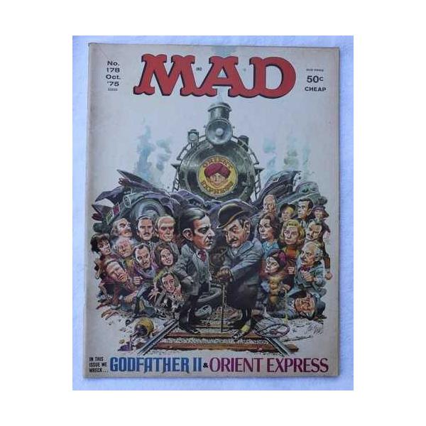 ヴィンテージ MAD マガジン 1975年10月号 第178号 - ゴッドファーザー PART II とオリエント急行
