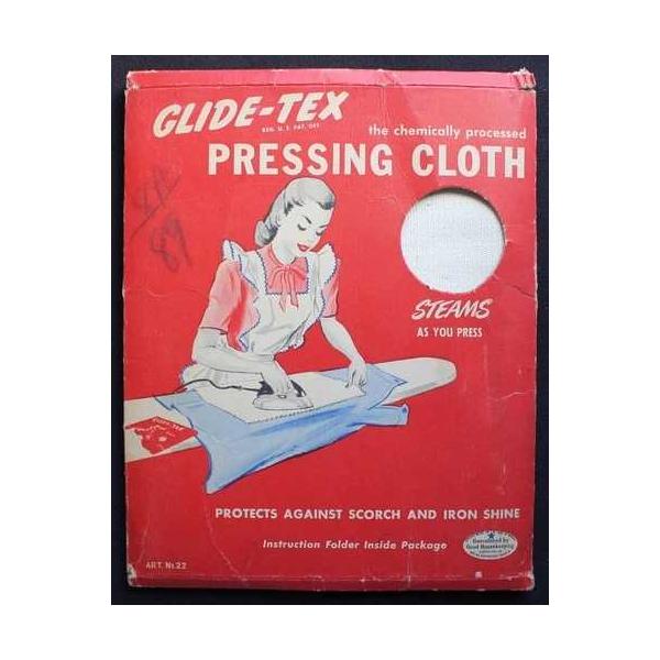 1940年代 GLIDE-TEX プレスクロス - オリジナルパッケージ＆書類付き - Good Housekeeping