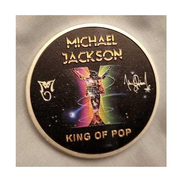 マイケル・ジャクソン エルヴィス ゴールド シルバー コイン ミュージック レコード サイン レジェンド メガスター-