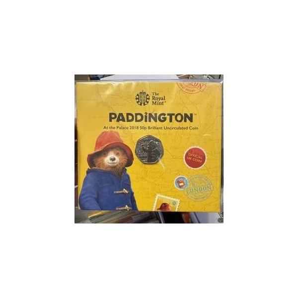 2018年 50p UK Paddington at the Palace 認定 BU シール ロイヤル造幣局 小売 パック-