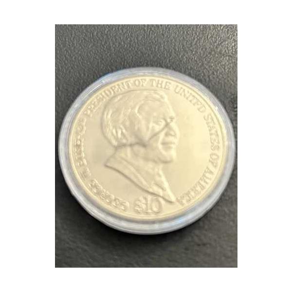 アメリカ造幣局 ジョージ・W・ブッシュ 10ドル硬貨 - リベリア共和国 - 未使用 2004年