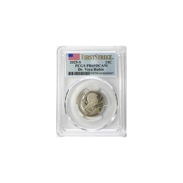 2025 S クラッド プルーフ アメリカン レディース クォーター Dr. Vera Rubin PCGS PR 69 DCAM FS-