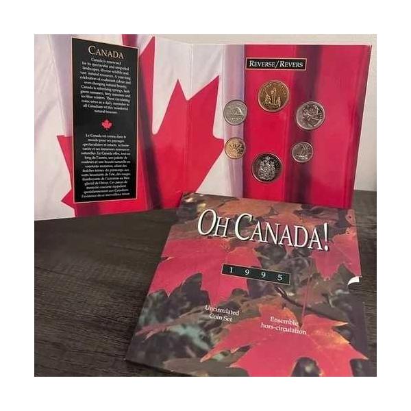 1995年 OH Canada! 未流通ミントコインセット（国連記念ドル付き）