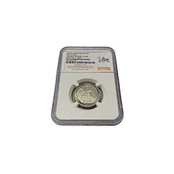 2017年-S George R. Clark 25C、NGC SP 70 強化仕上げ、初日 ANA 225周年記念-