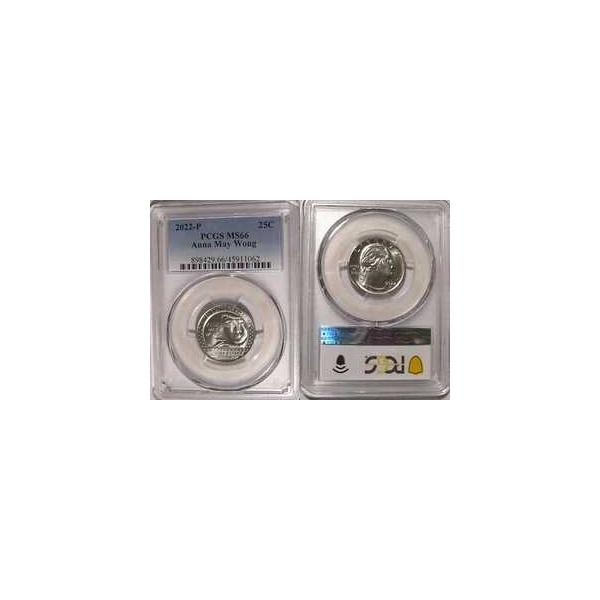 2022年 P アンナ メイウォン 25セント PCGS MS66 アメリカン レディース クォーター-