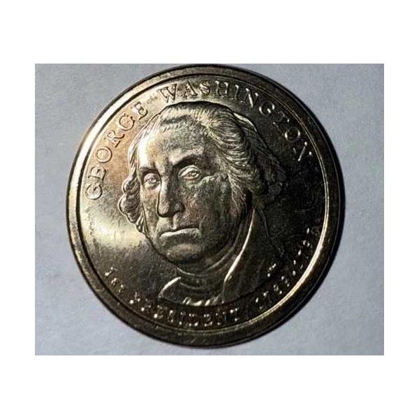 2007-D George Washington プレジデンシャル エラー リム レタリング UNC 新品同様 ロールから-