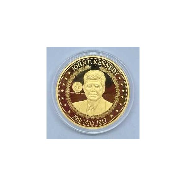 2017 Bradford Exchange John F. Kennedy 24 Kt ゴールド レイヤード プルーフ コイン-