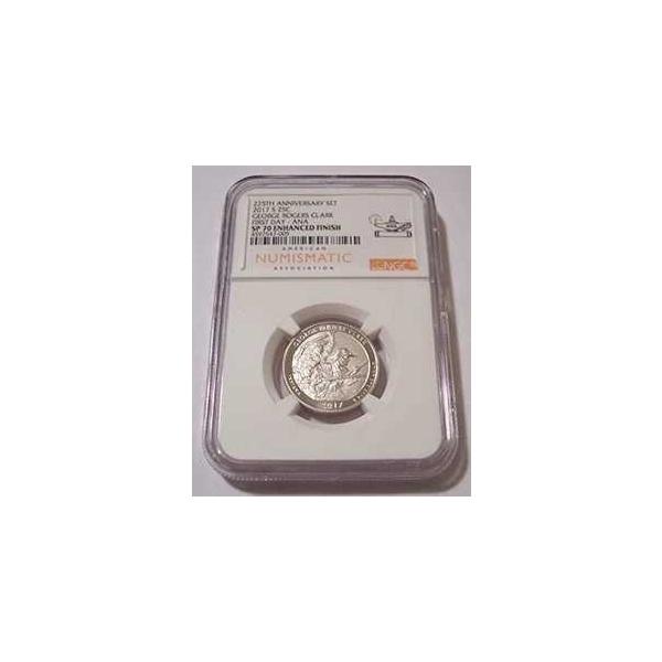 2017 S George Rogers Clark NP クォーター エンハンス SP70 NGC 初日-ANA-