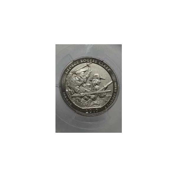 2017 S George Rogers Clark 強化 未流通 クォーターコイン PCGS SP 70 レア #1-